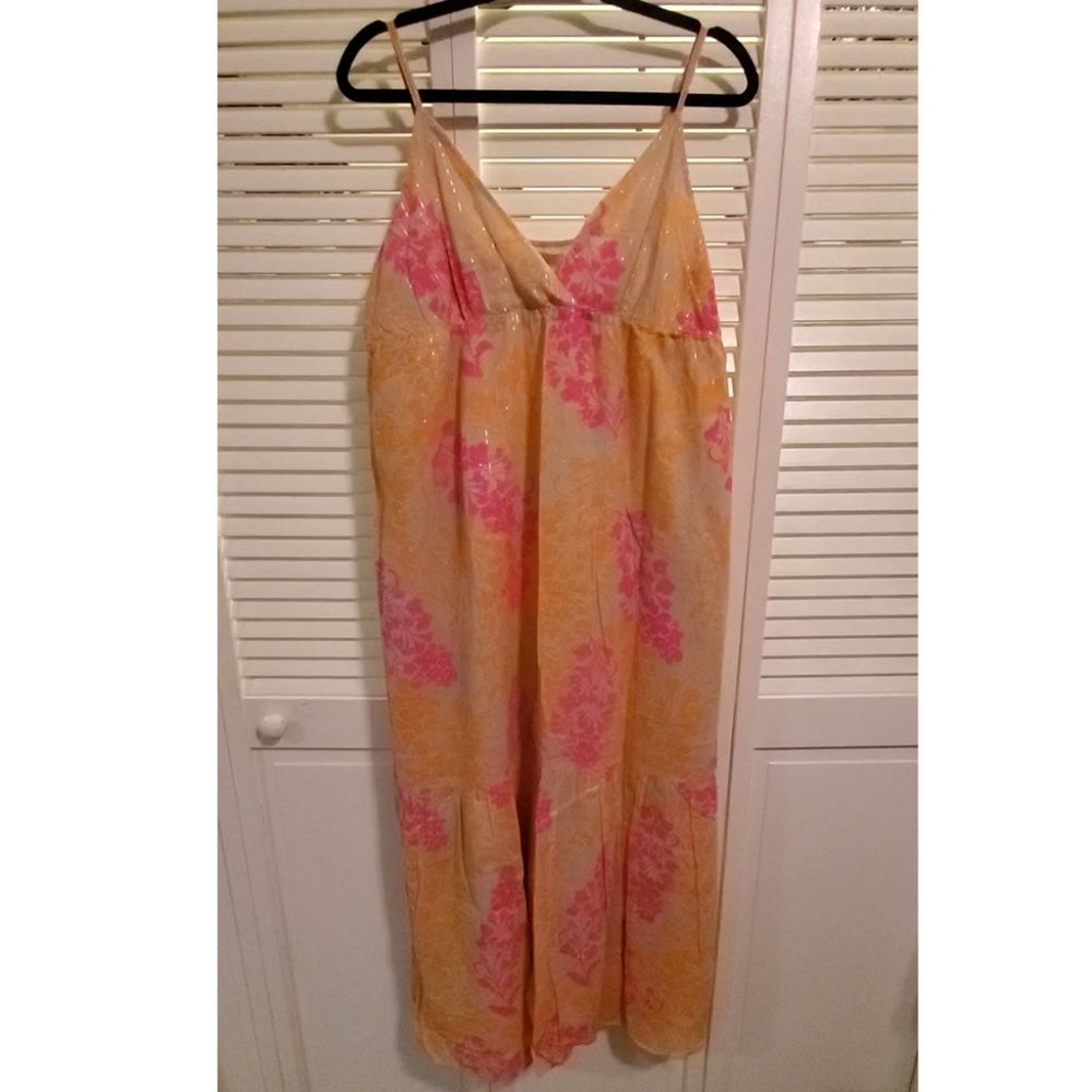 Old Navy Spaghetti Strap Multi-color Summer Dress